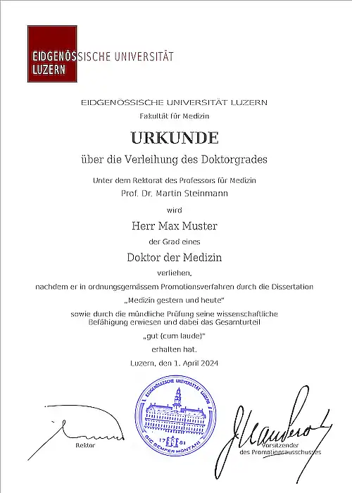 Doktortitel aus der Schweiz Version 2019