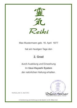 Reiki,  Geschenkideen, Reiki Diplom, Reiki Urkunde, Reiki Zertifikat, Reiki Ausbildung, Urkunde, Zertifikat, Diplom