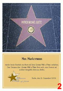 Geschenke, Geschenkideen, Stern, Hollywood, Hollywoodstern, Walk of Fame