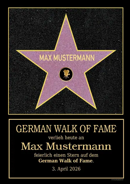Hollywood Stern kaufen