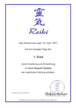 Reiki,  Geschenkideen, Reiki Diplom, Reiki Urkunde, Reiki Zertifikat, Reiki Ausbildung, Urkunde, Zertifikat, Diplom