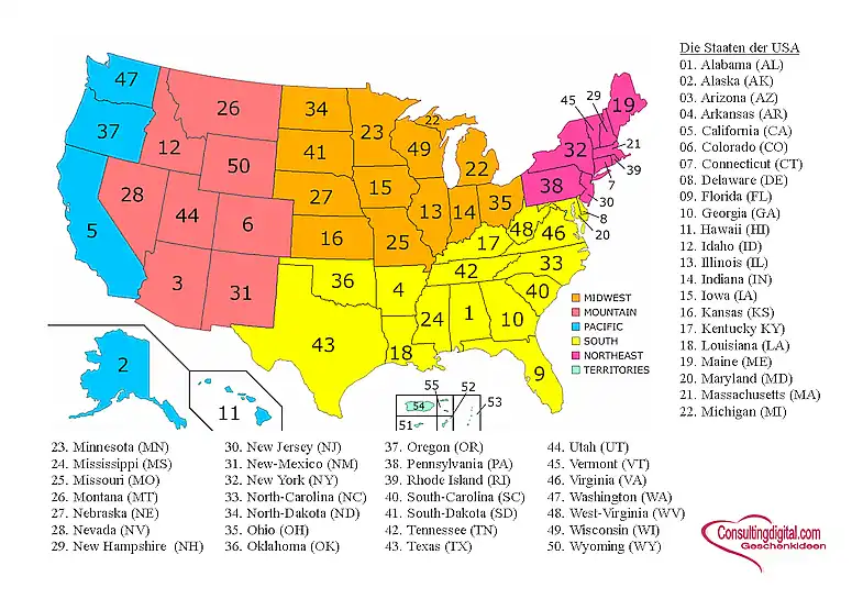 50 Staaten von Amerika